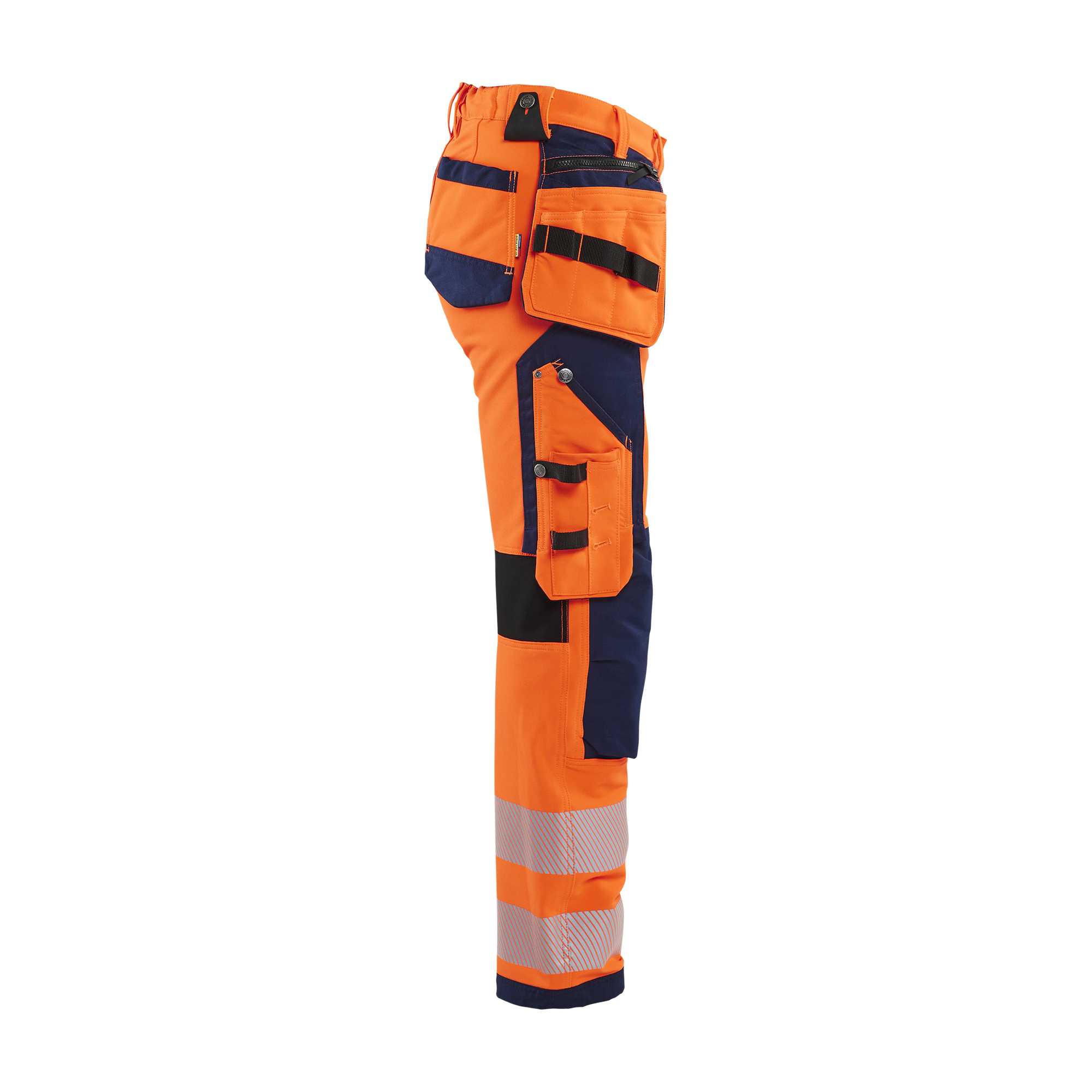 BLAKLADER 71971642 | Women's Hi Vis trousers with 4 way stretch Hi Vis Reflective Work Trousers Women - Water Repellent